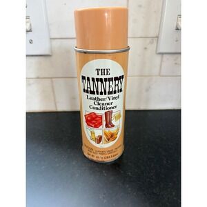 spray can The Tannery Leather/Vinyl Cleaner & Conditioner 10 Oz vintage 90% full